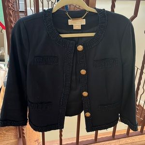 Michael Kors | Linen Blazer 10P Navy Blue